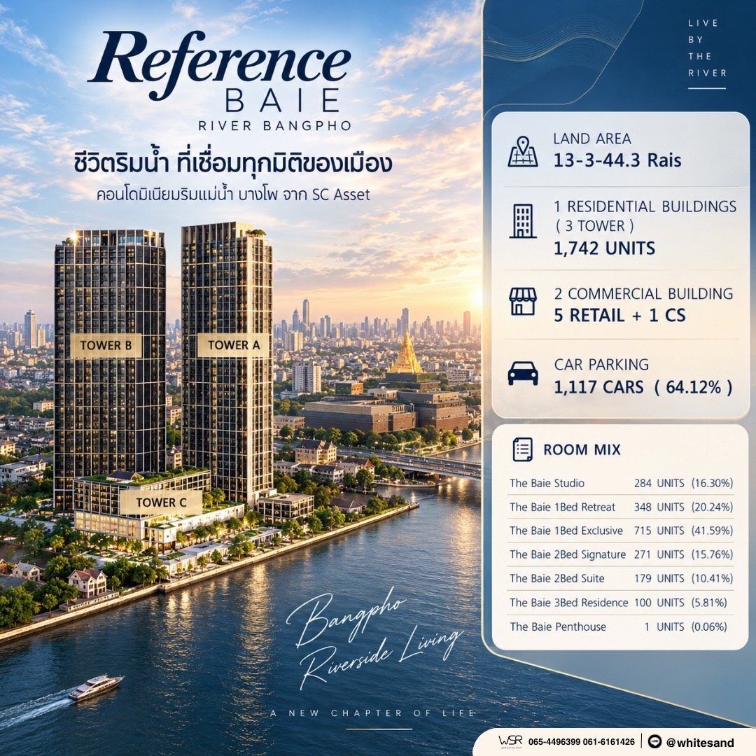 ด่วน! Reference BAIE River Bangpho เปิดสิทธิ์รอบ VVIP 26–27 ก.ย.69 นี้ คอนโดหรูริมแม่น้ำเจ้าพระยา โทร 065-563-9565 รูปที่ 7