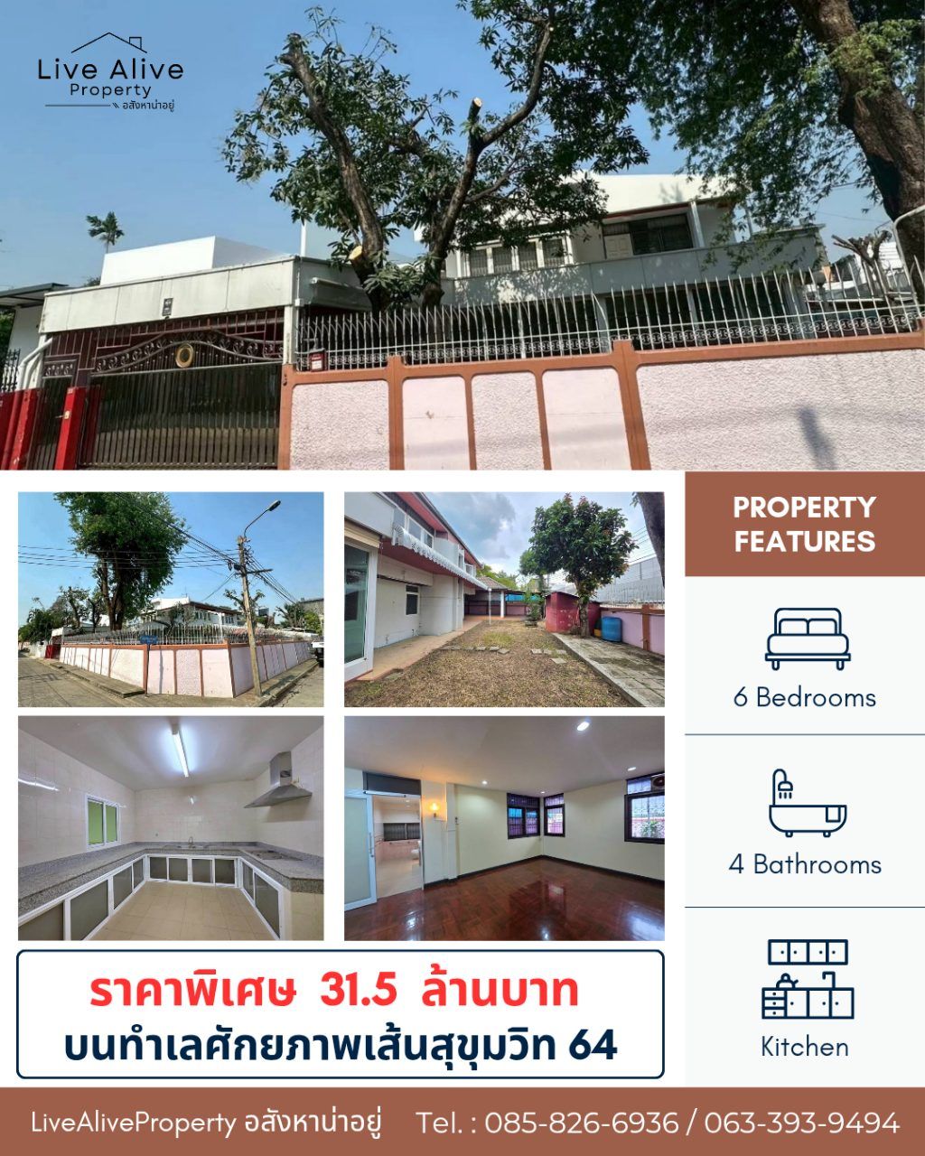 สินทรัพย์ศักยภาพสูง ทำเลทองสุขุมวิท ขายด่วน ! บ้านพร้อมที่ดินแปลงสวย ทำเลทองสุขุมวิท 64 แปลงหัวมุม สังคมบ้านหลังใหญ่ เข้า-ออกสะดวก รูปที่ 1