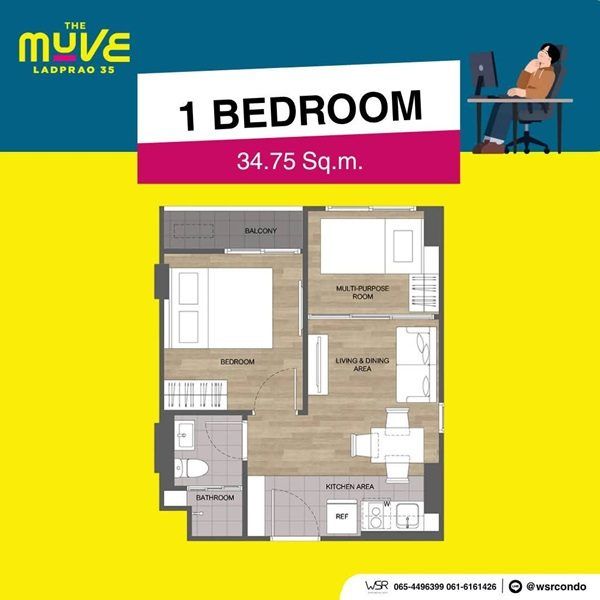 The Muve Ladprao 35 Pre-Sale 14 –15 พ.ย.69 รอบ VVIP! ฟรีเฟอร์นิเจอร์และเครื่องใช้ไฟฟ้า โทร 065-563-9565 รูปที่ 8