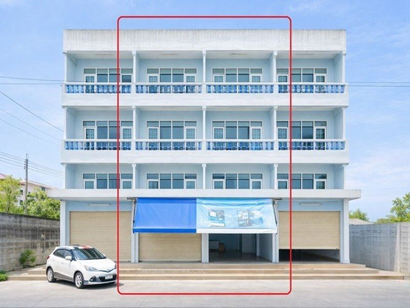 8 นอน 6 น้ำ ถ.เอกชัย85-93 โรงพยาบาลบางปะกอก 8 เช่าอาคารพาณิชย์ 4 ชั้น 2 คูหา ใกล้ตลาดสดศิริชัย 850 ม. 40 ตร.ว. ทะเบียนบริษัทได้