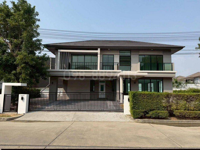 ขายบ้านเดี่ยว 2 ชั้น พร้อมสระว่ายน้ำ มบ.ณุศาศิริ ซิตี้ พระราม 2 ขนาด 154.4 ตรว 3นอน 5น้ำ น้าบ้านทิศใต้