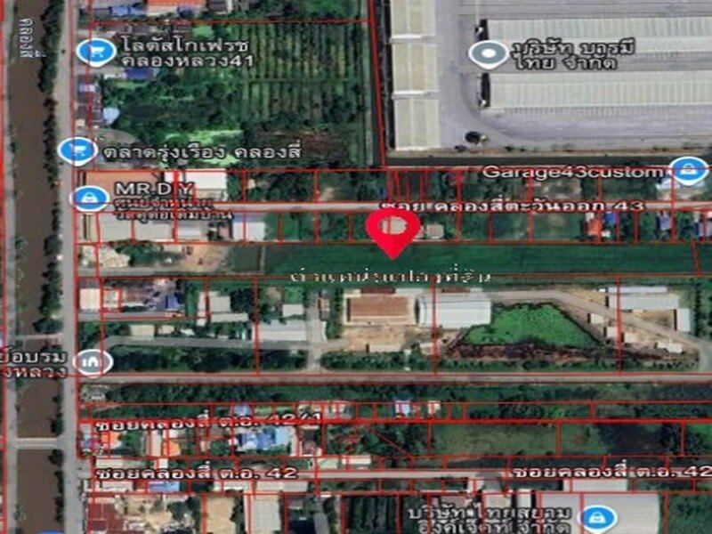 ขายที่ดิน 9-3-8.5 ไร่ ซอยคลองสี่ตะวันออก43 คลองหลวง ปทุมธานี