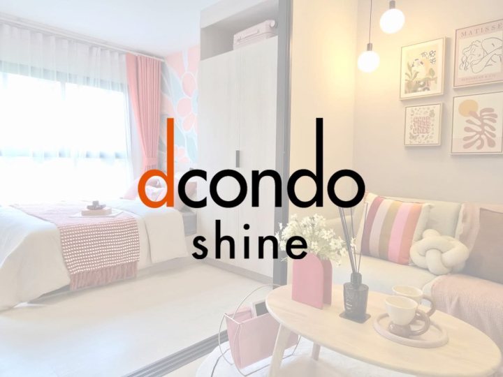 ขายคอนโดใหม่ dcondo Shine Rangsit ใกล้ ม.ธรรมศาสตร์ รังสิต แต่งครบ พร้อมเข้าอยู่ โทร 0654496399