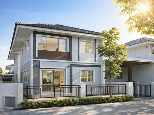 เช่าบ้าน2 ชั้นตลาดบางพลีใหญ่ 2.4 กม. เทพารักษ์-ตำหรุ ถูกที่สุด ลลิล บ้านสวย 35ตร.วา. 141ตร.ม. 3นอน 2น้ำ