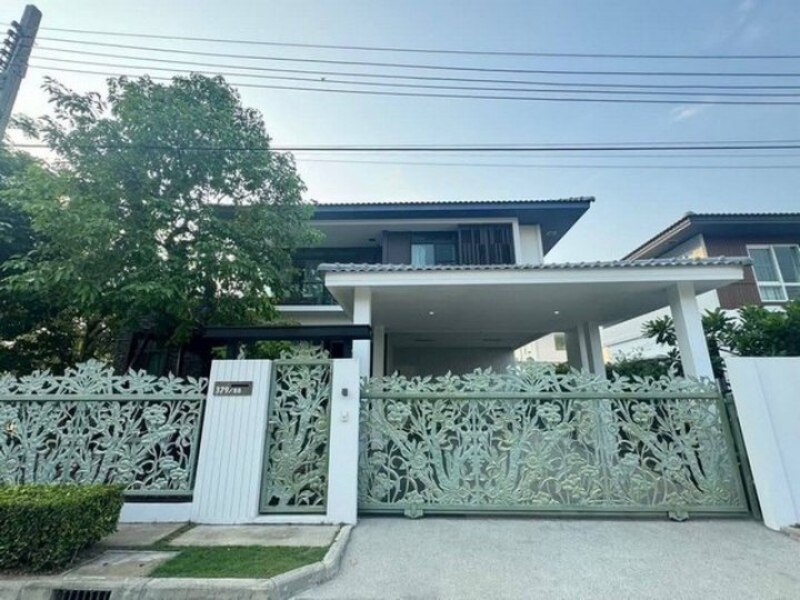 ให้เช่าบ้านเดี่ยว 2 ชั้นหลังมุม ติดถนนเมน 74 ตรว. 4 ห้องนอน หมู่บ้านมัณฑนา กัลปพฤกษ์-วงแหวน ติดถนนกาญจนภิเษก ใกล้ The mall บางแค