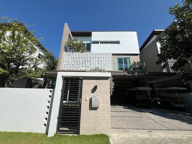 BS1019 ขายบ้านเดี่ยว 3 ชั้น Nirvana Absolute Bangna บ้านตัวอย่าง ติดถนนใหญ่บางนา