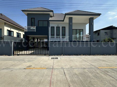 ขายด่วน บ้านเดี่ยว ซอยเทพประทาน 1 บางกรวย - ไทรน้อย บ้านใหม่มือหนึ่ง ราคาถูก